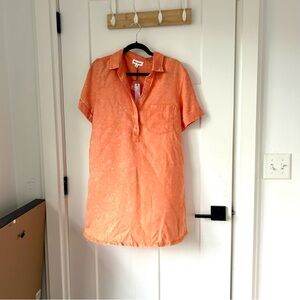 Orange Short Sleeve Women's Top